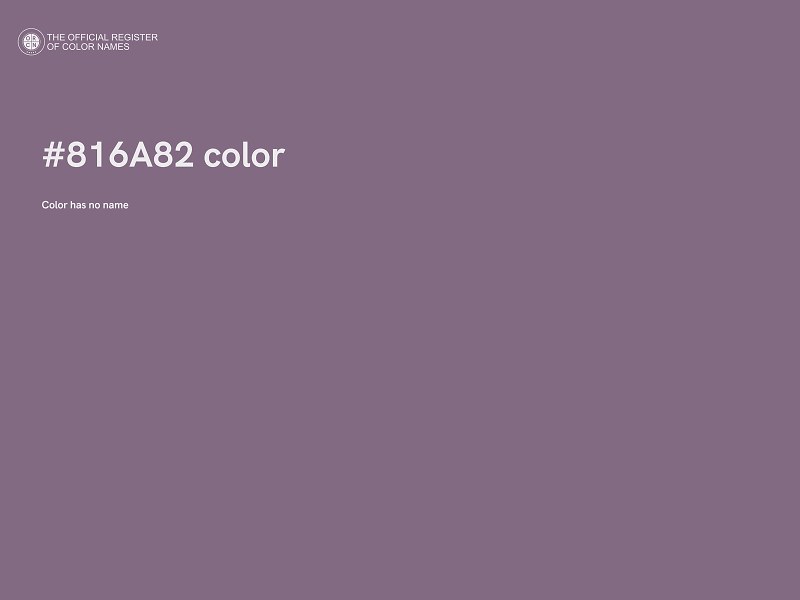 #816A82 color image