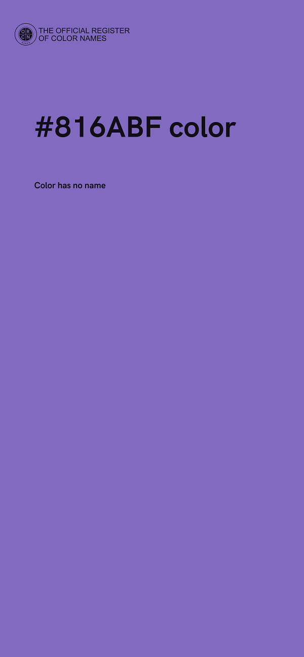 #816ABF color image