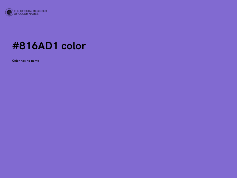 #816AD1 color image