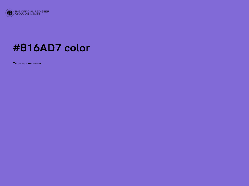 #816AD7 color image