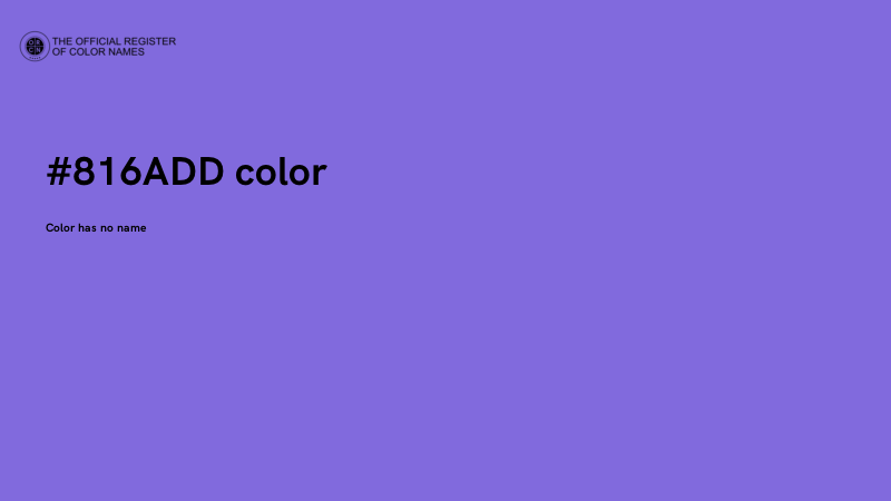 #816ADD color image