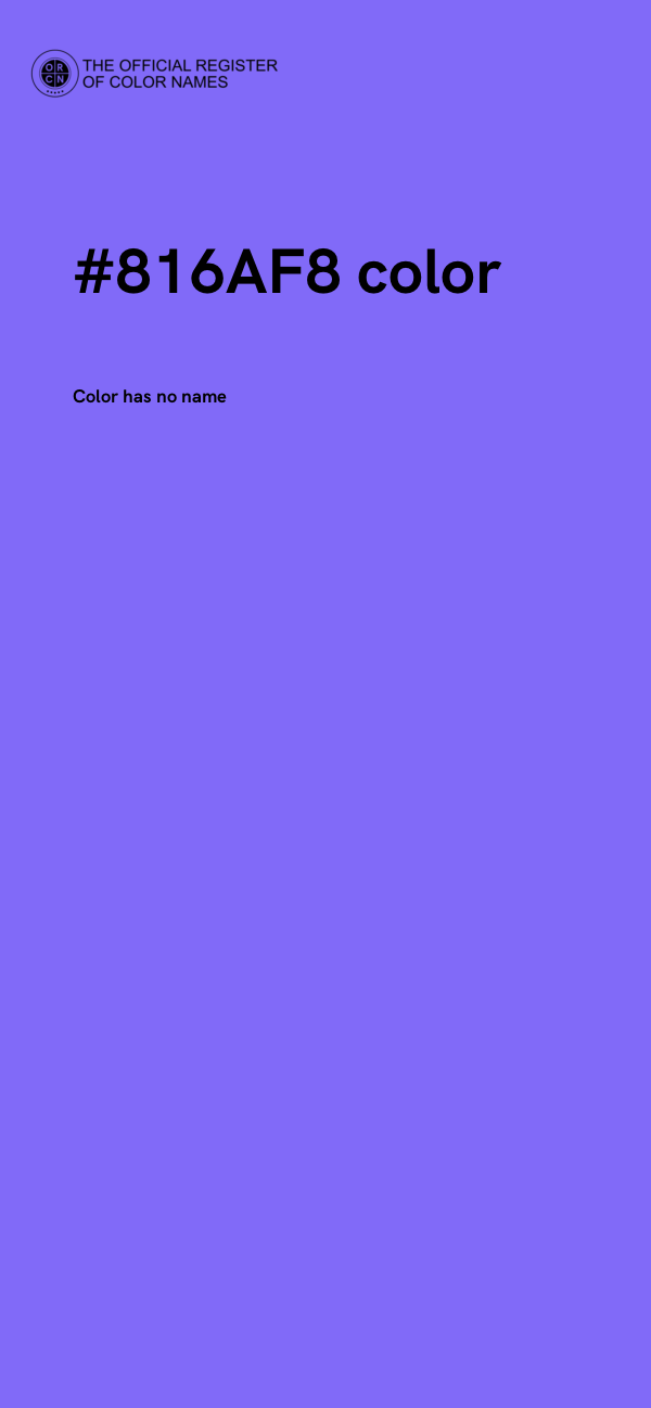 #816AF8 color image