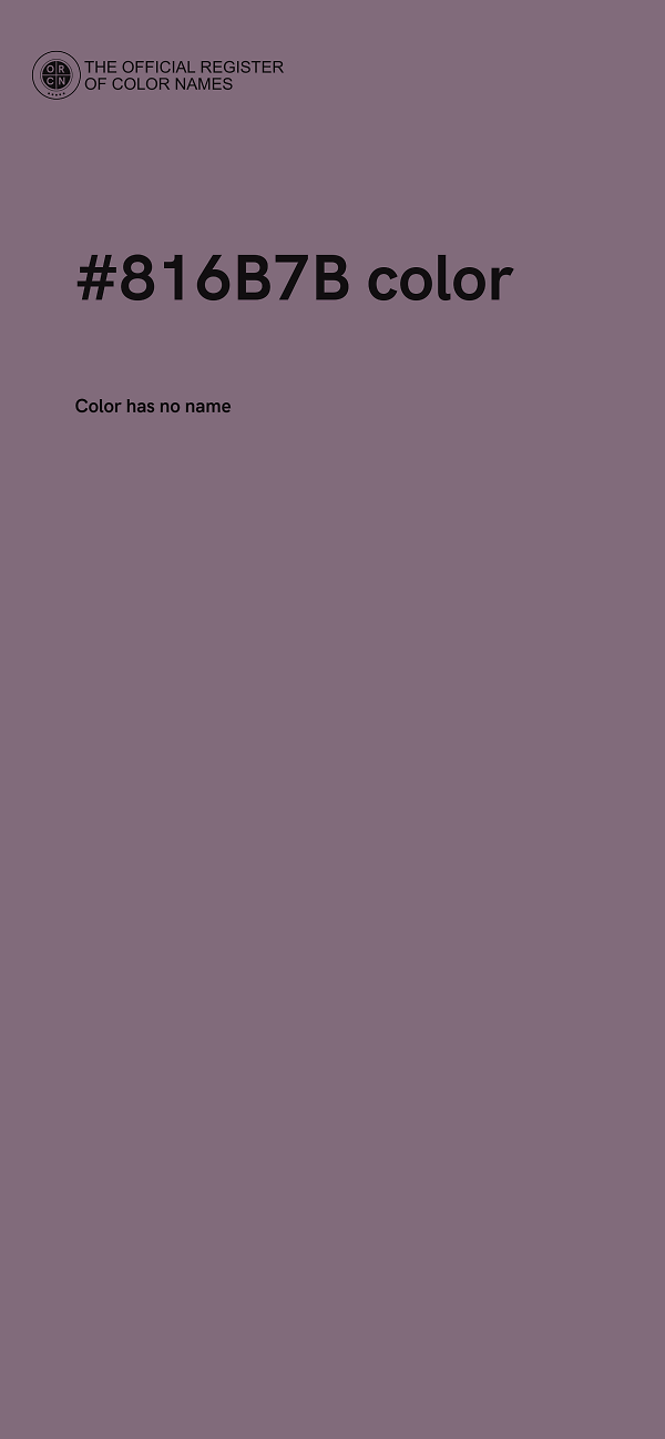 #816B7B color image