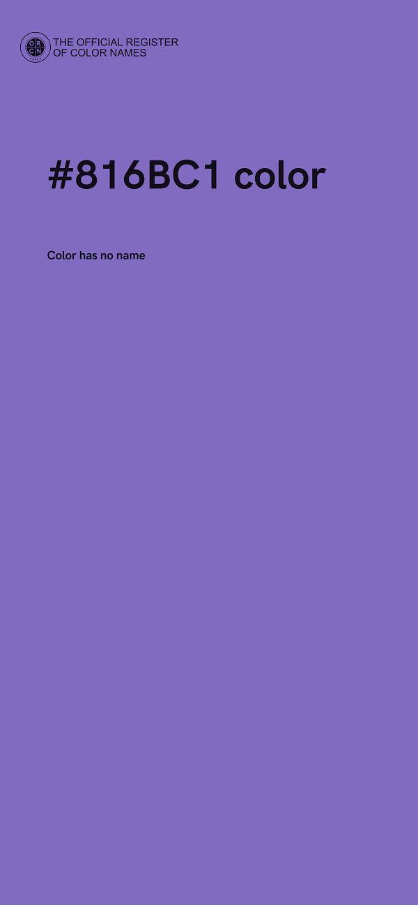 #816BC1 color image