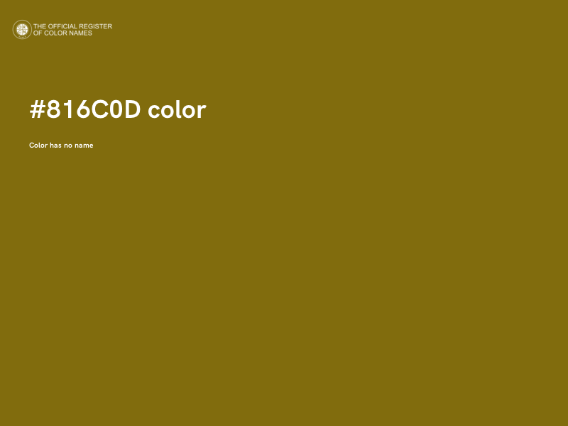 #816C0D color image