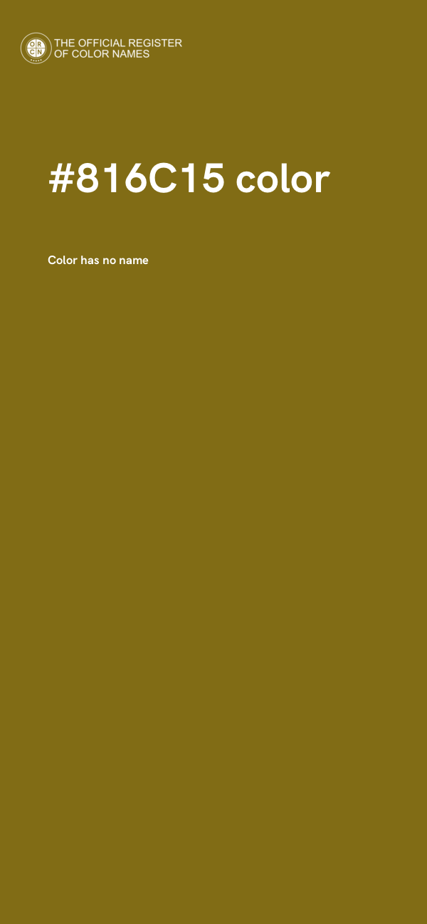 #816C15 color image