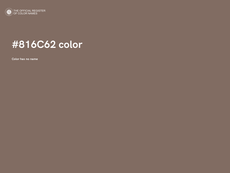 #816C62 color image