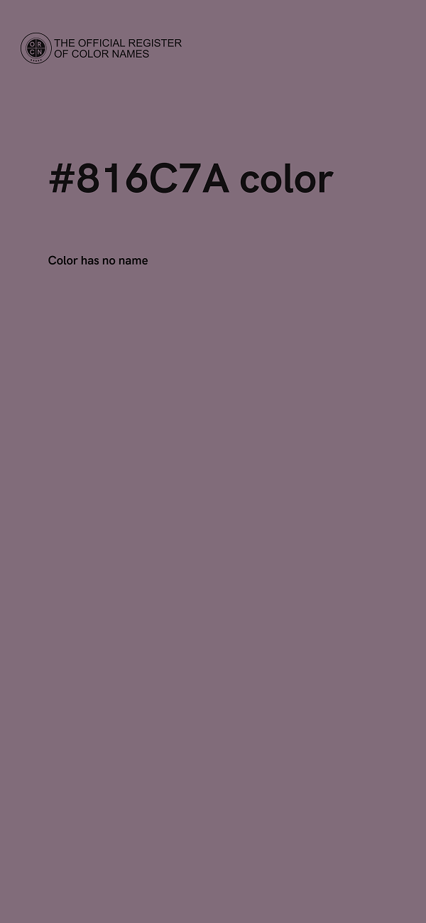 #816C7A color image