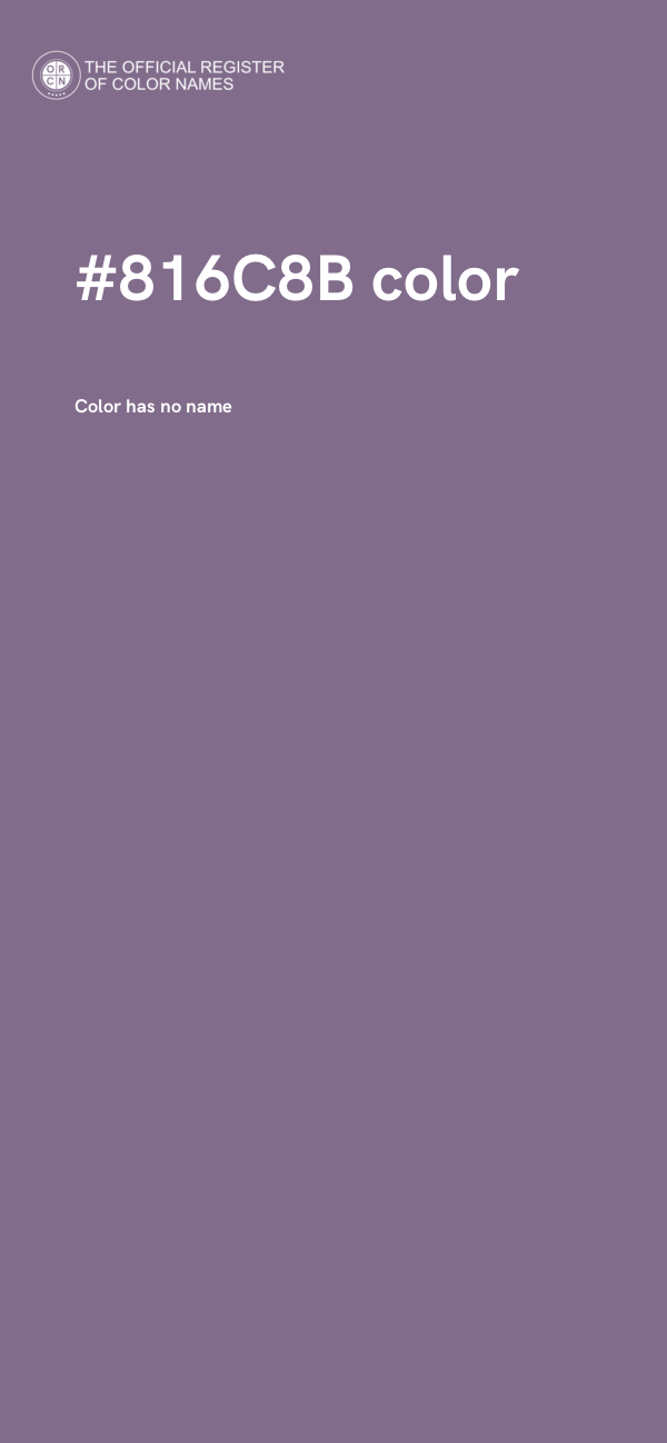 #816C8B color image