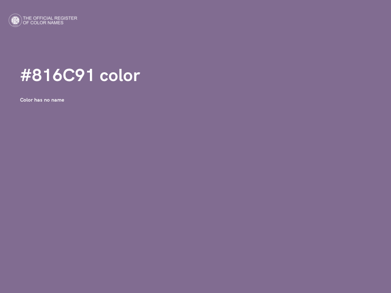 #816C91 color image