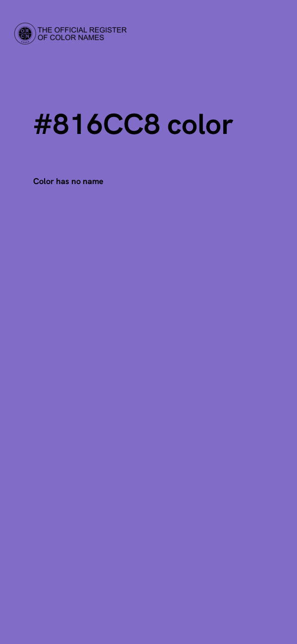 #816CC8 color image