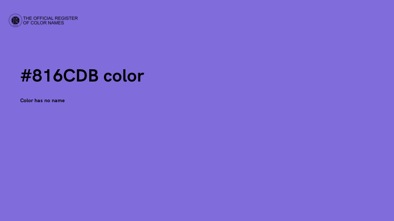 #816CDB color image