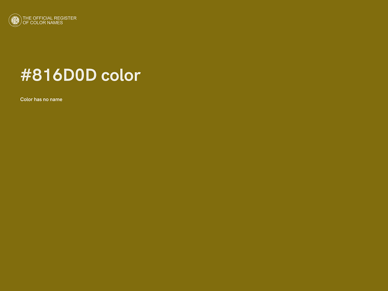 #816D0D color image