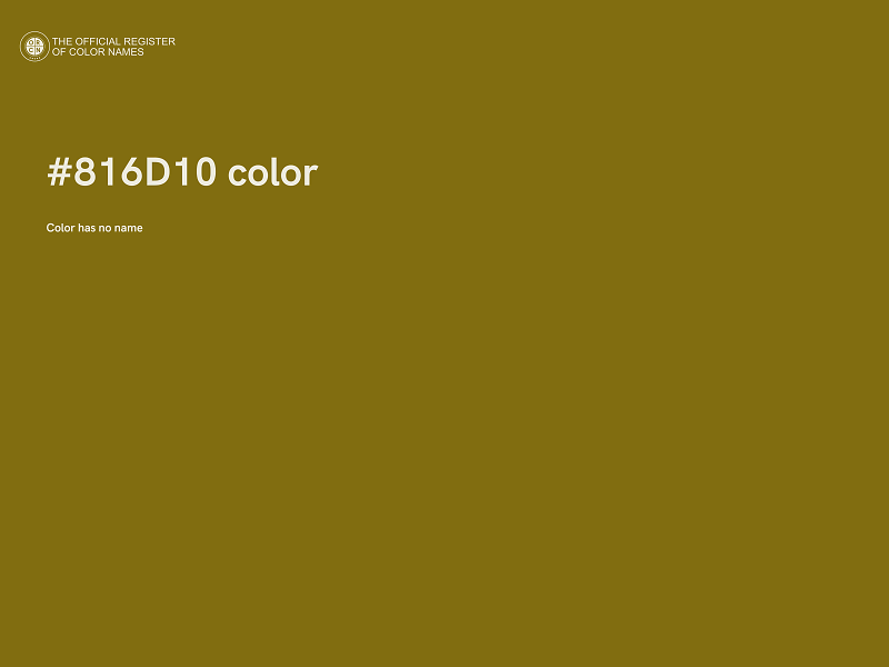 #816D10 color image