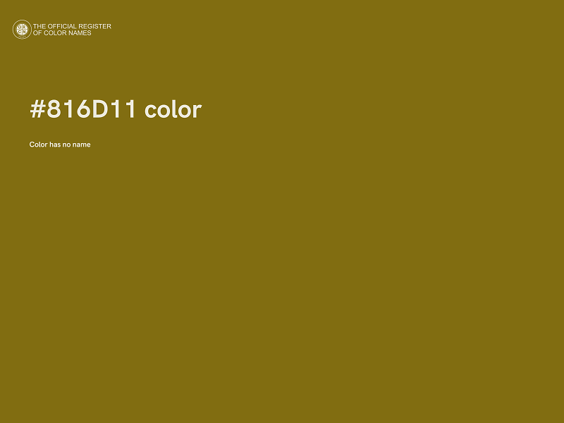 #816D11 color image