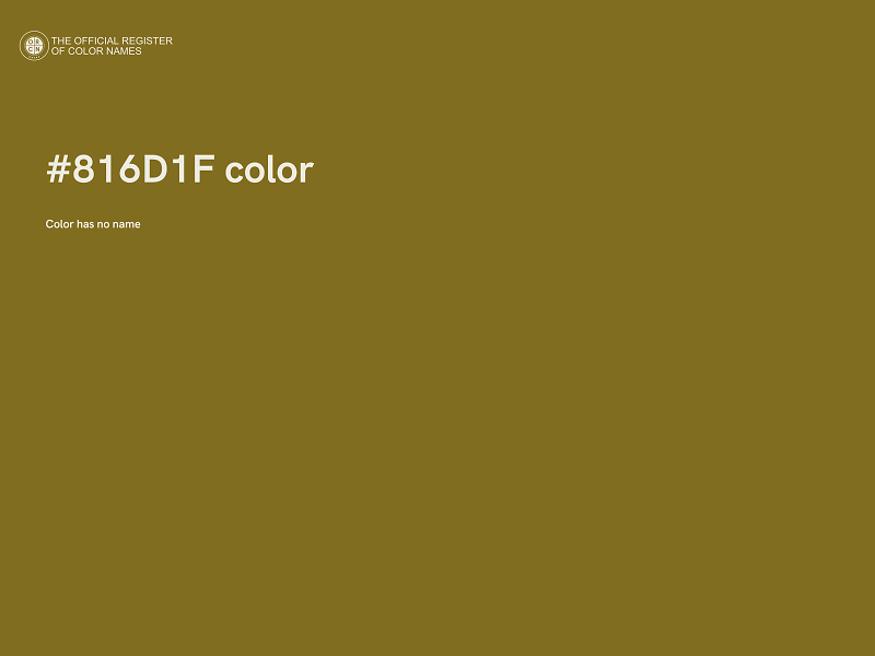 #816D1F color image