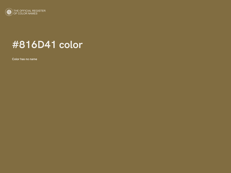 #816D41 color image