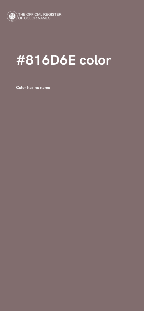 #816D6E color image