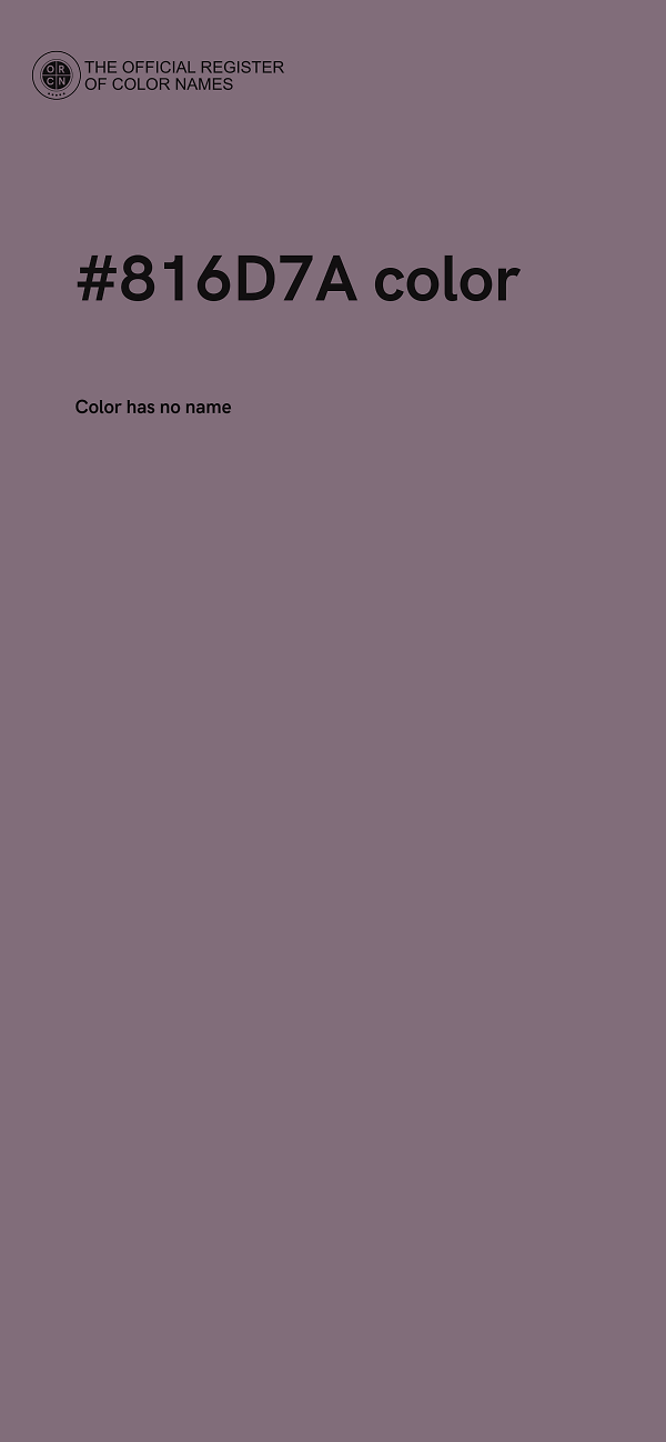 #816D7A color image