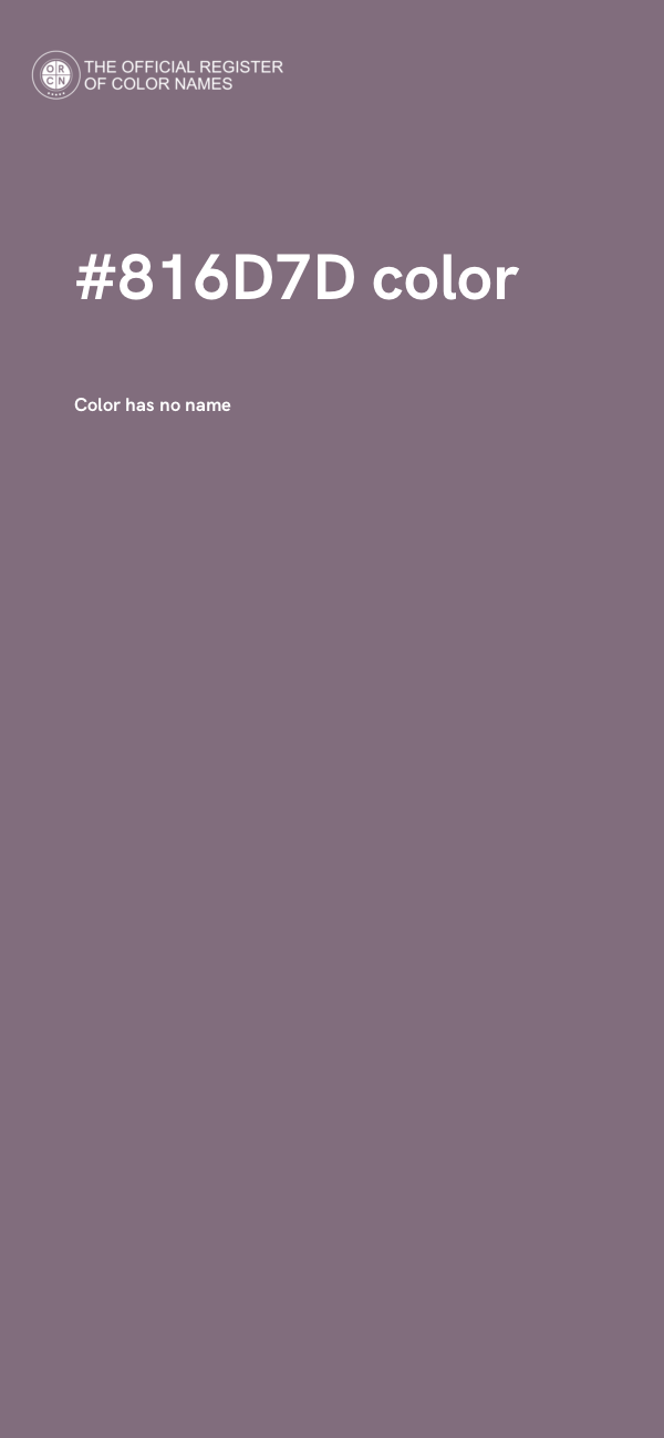 #816D7D color image