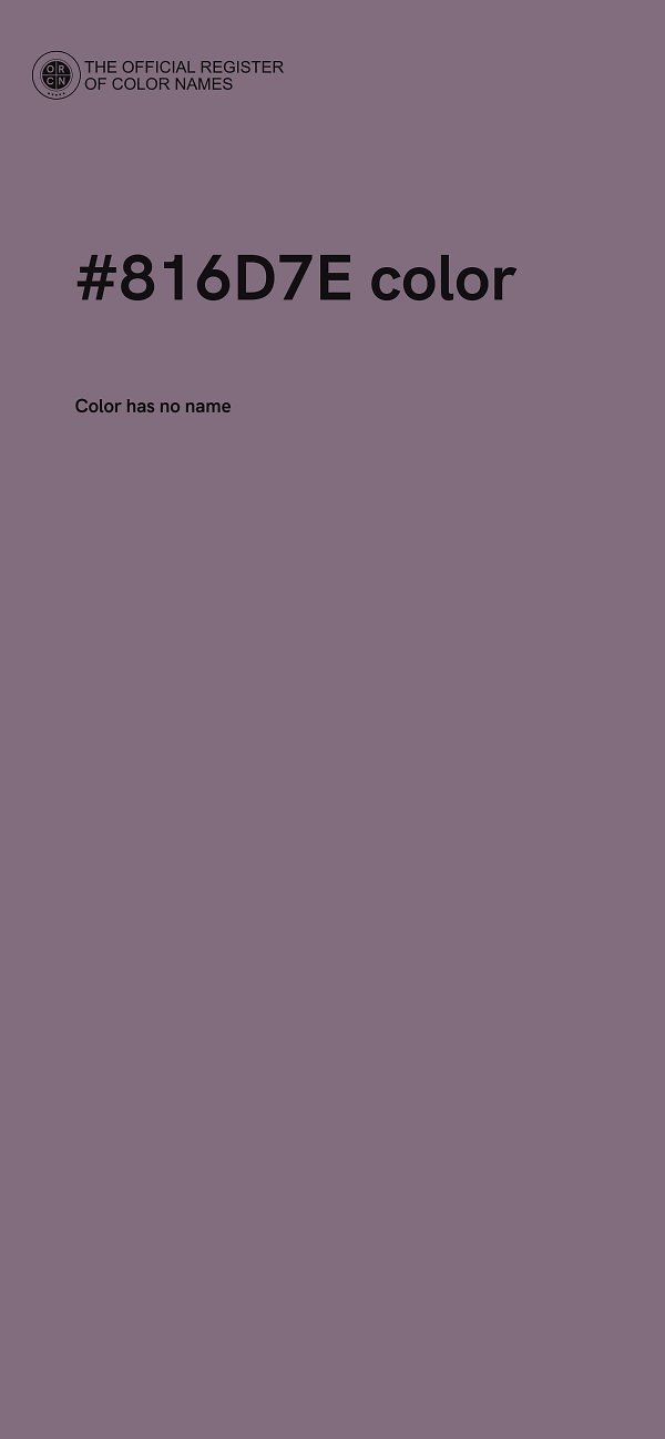 #816D7E color image