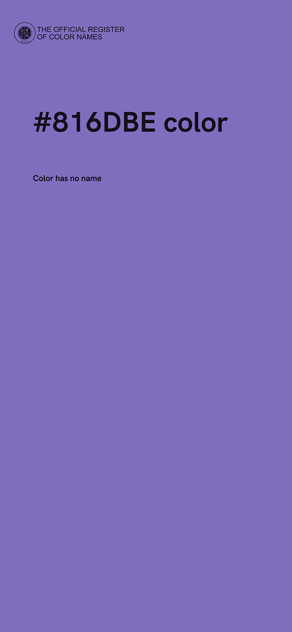 #816DBE color image