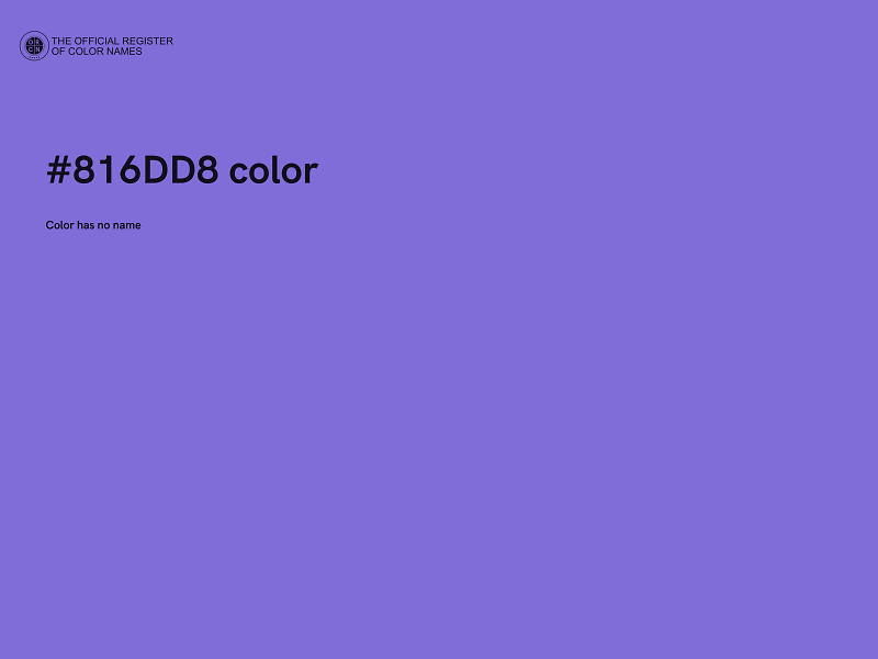 #816DD8 color image