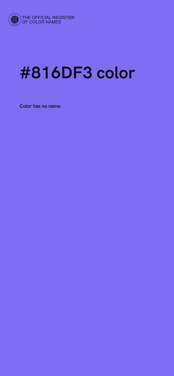 #816DF3 color image