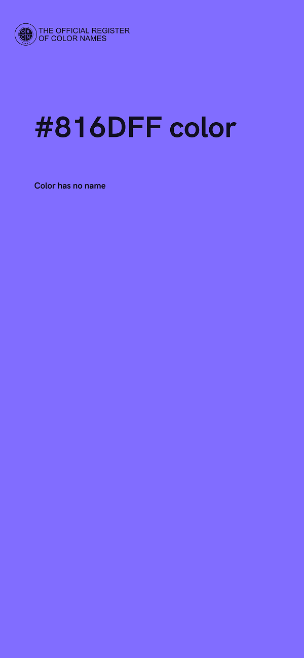 #816DFF color image