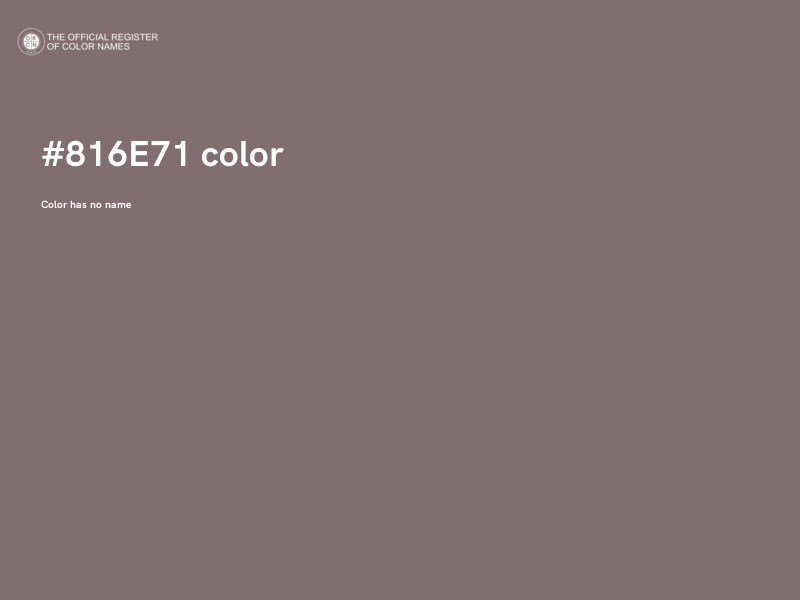 #816E71 color image