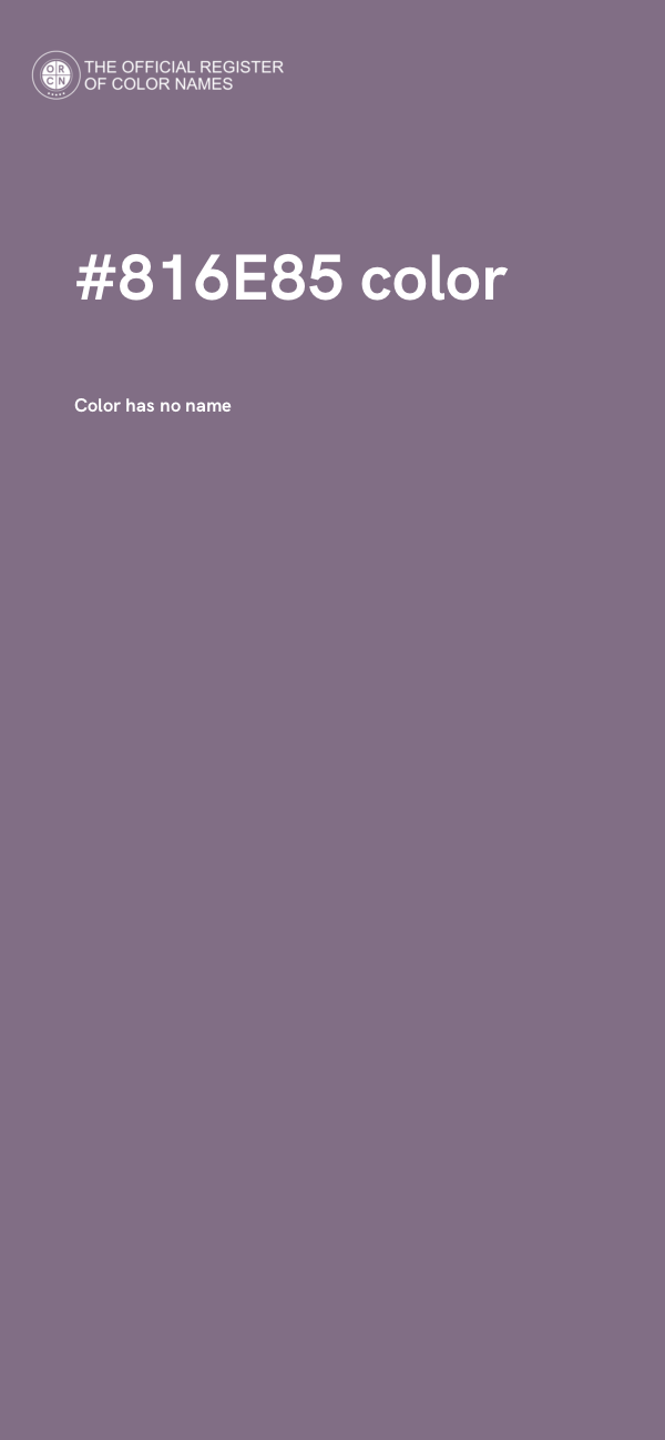 #816E85 color image