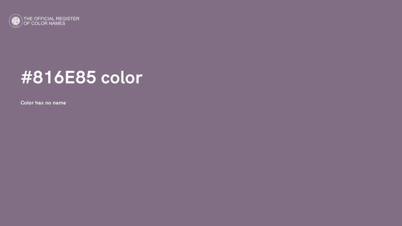 #816E85 color image