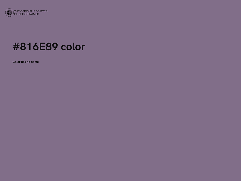 #816E89 color image