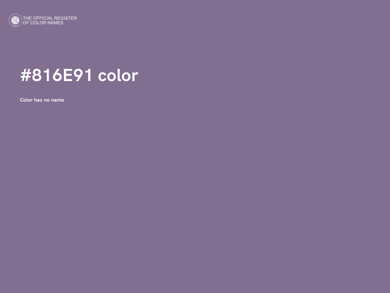 #816E91 color image