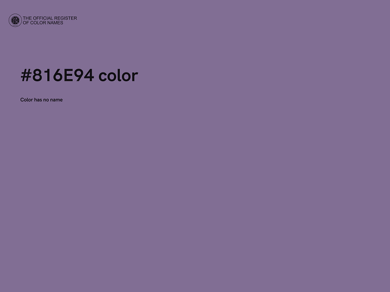 #816E94 color image