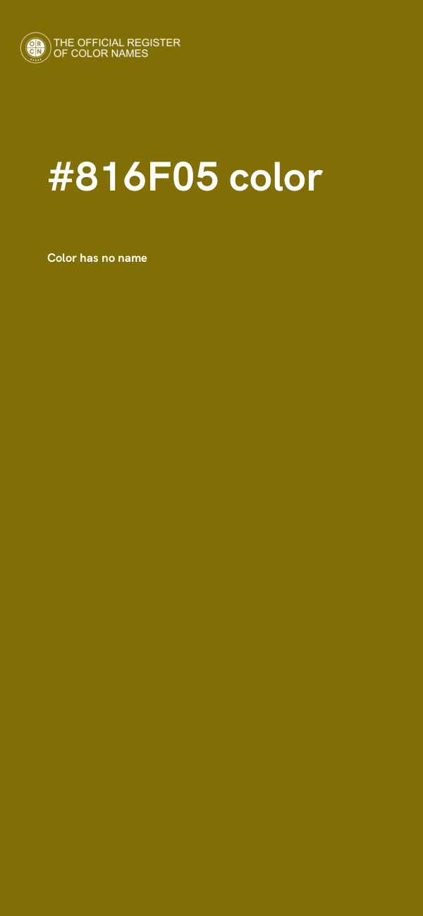 #816F05 color image