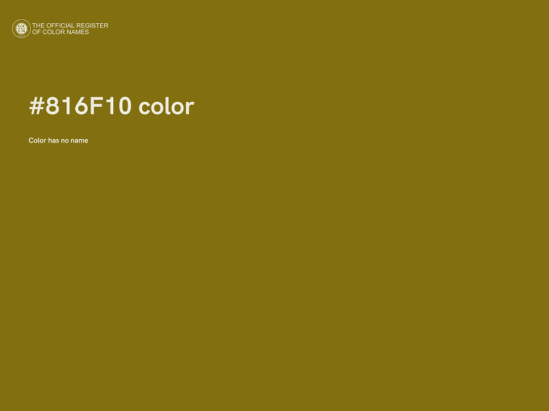 #816F10 color image