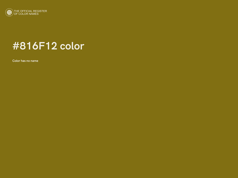 #816F12 color image