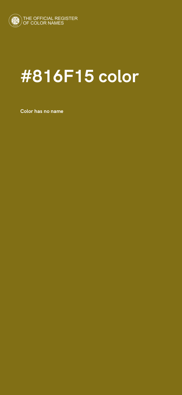 #816F15 color image
