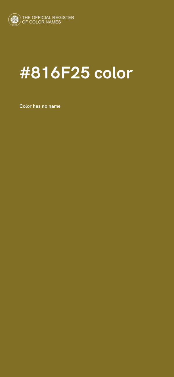 #816F25 color image