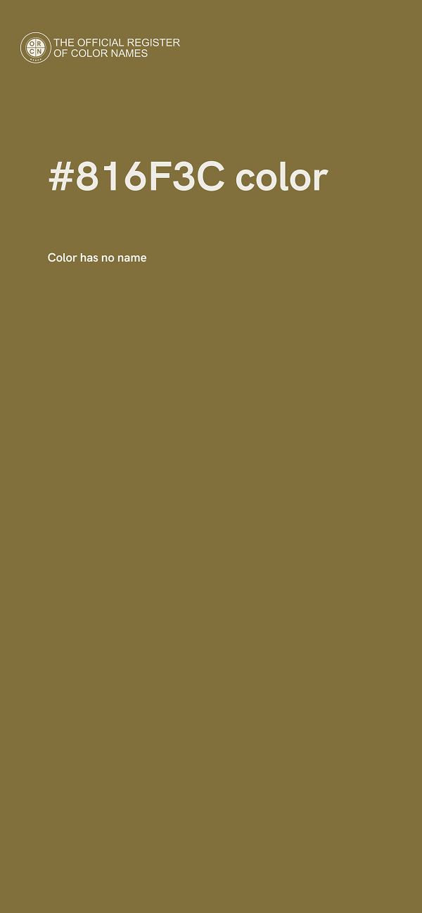 #816F3C color image