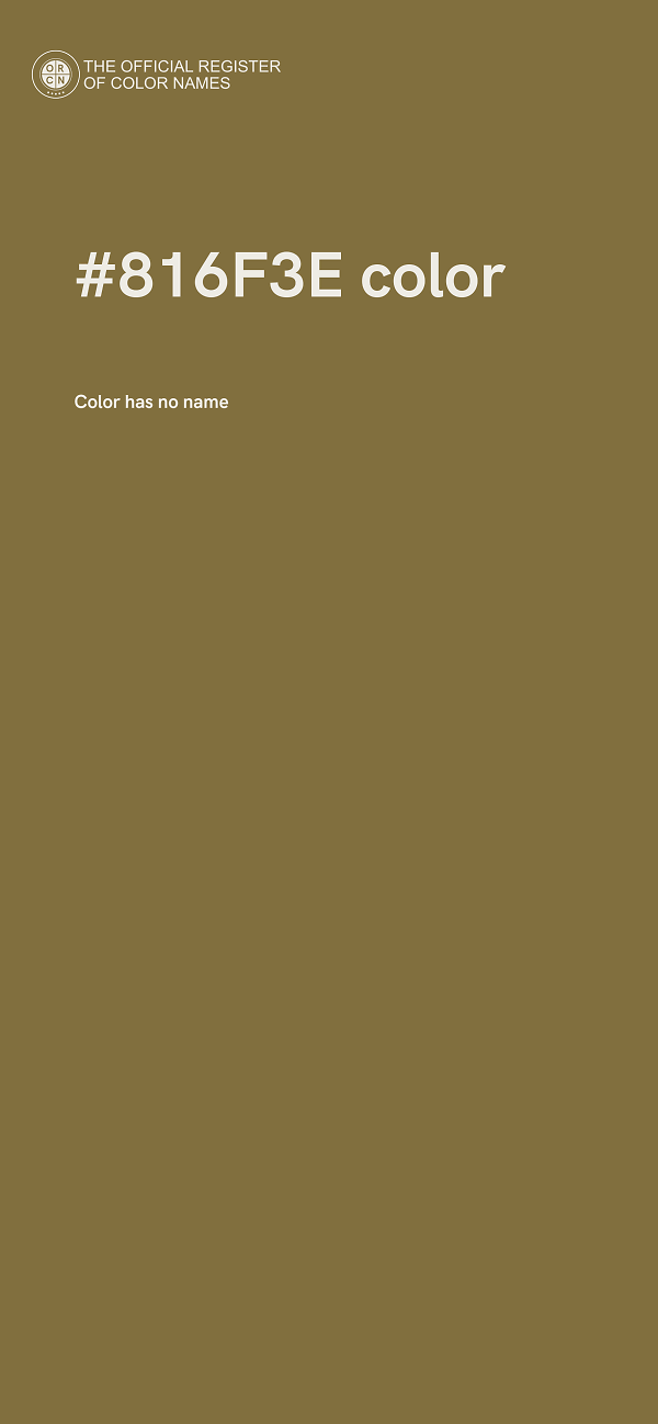 #816F3E color image