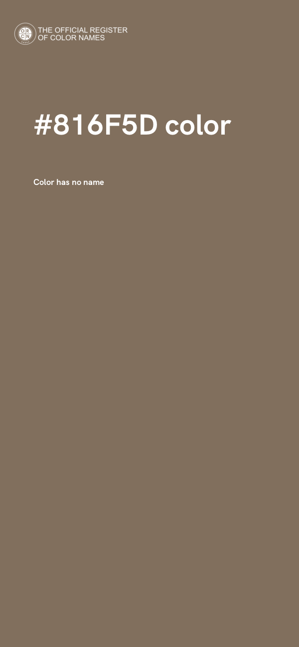 #816F5D color image