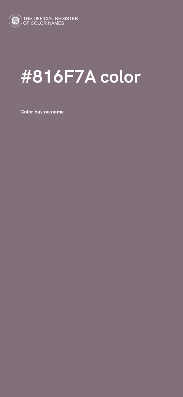 #816F7A color image