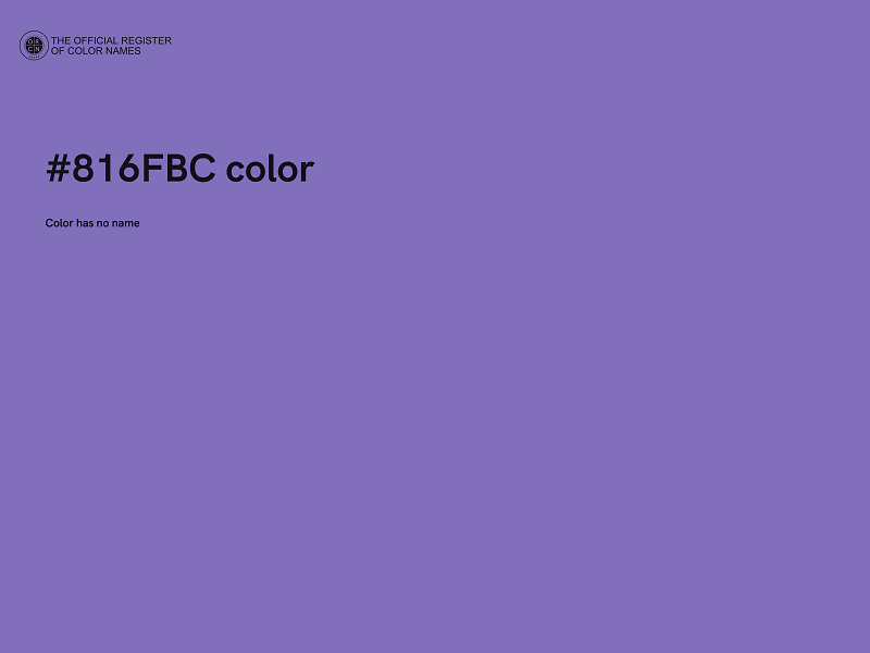#816FBC color image