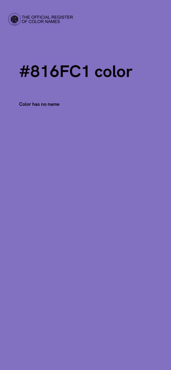 #816FC1 color image