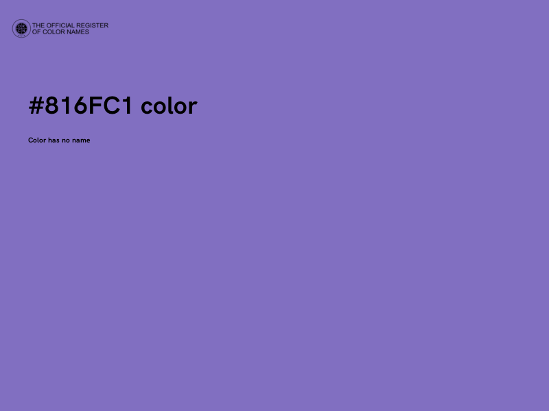 #816FC1 color image