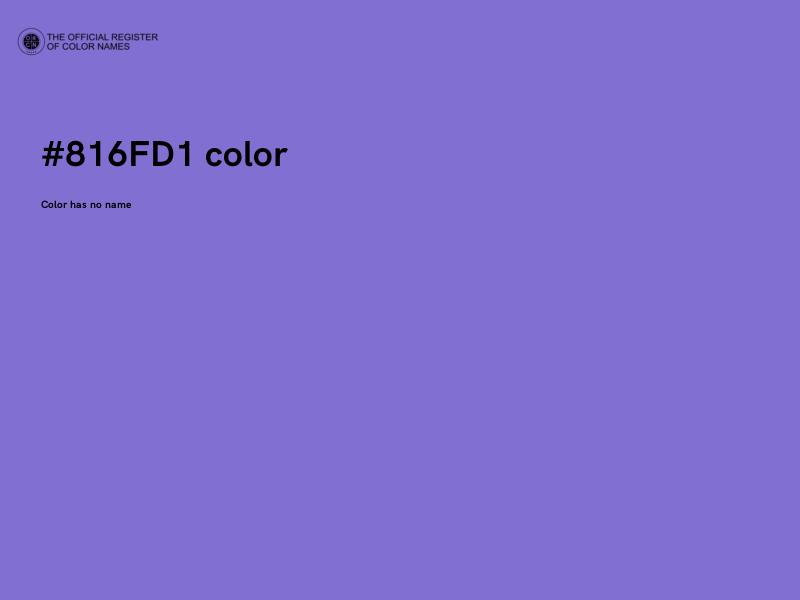 #816FD1 color image