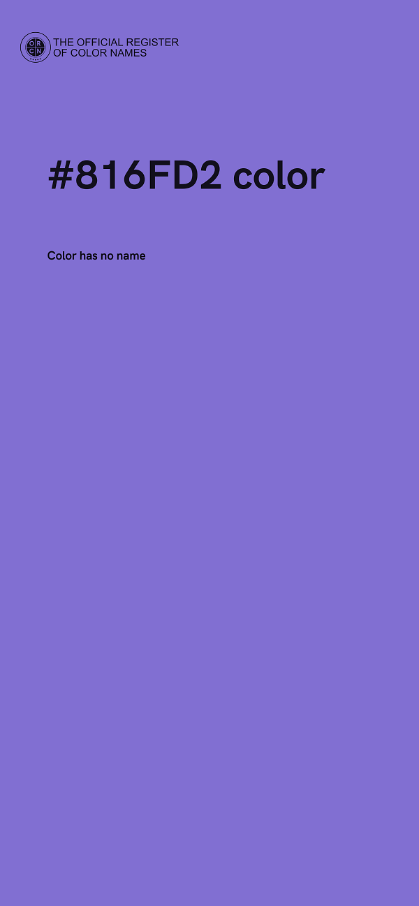 #816FD2 color image