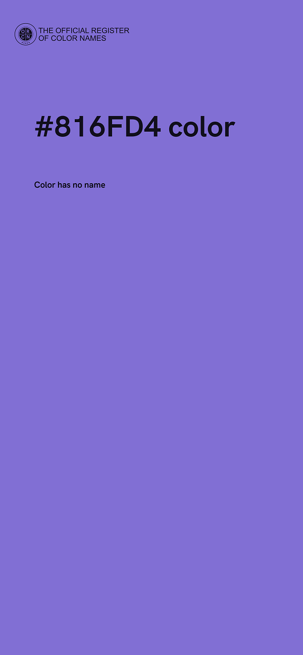 #816FD4 color image